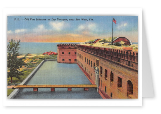 Key West, Florida, Old Fort Jefferson on Dry Tortugas