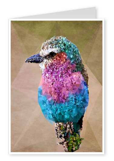Colorful abstract bird 