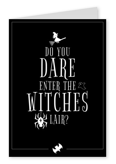 cotización de la tarjeta ¿te atreves a entrar en la guarida de las brujas?