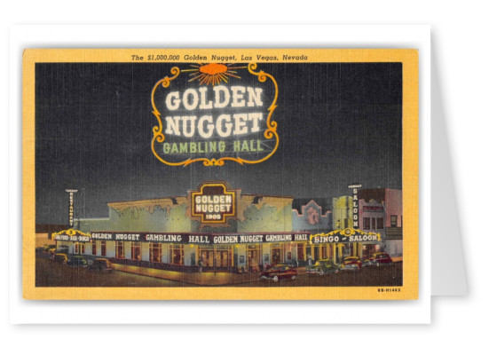 Las Vegas Nevada Golden Nugget Casino at Night