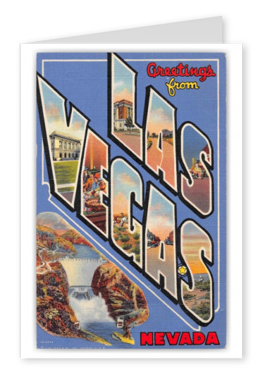 Las Vegas Nevada Greetings Large Letter Hoover Dam