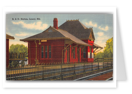 Laurel, Maryland, B. & O. Station