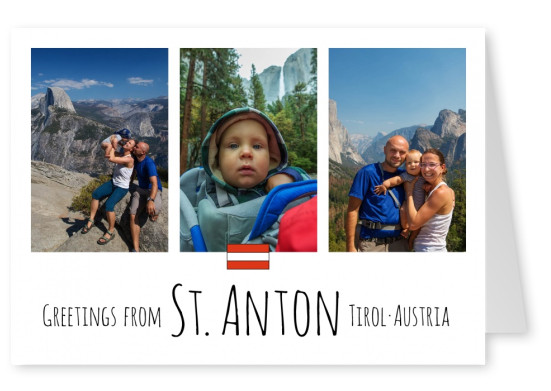 Méridien de la Conception salutations de St Anton Tirol Autriche