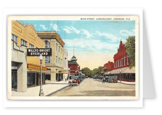 Leesburg, Florida, Main Street looking east