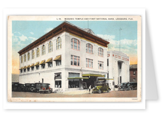 Leesburg Florida Masonic Temple and First National Bank