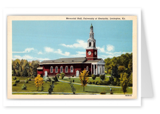 Lexington, Kentucky, Memorial Hall, Univeristy of Kentucky