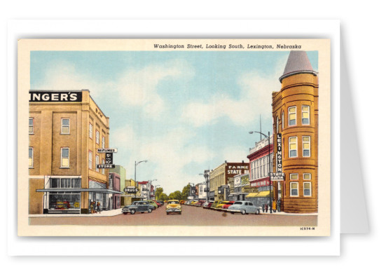 Lexington, Nebraska, Washington Street looking south