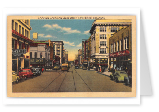 Little Rock, Arkansas, looking north on main street