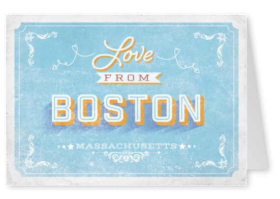 Vintage postcard Boston