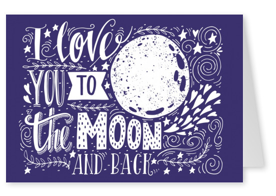 purple lovepostcard