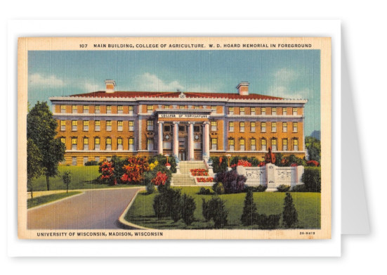 Madison, Wisconsin, Main Building, College of Agriculture, Univeristy of Wisconsin