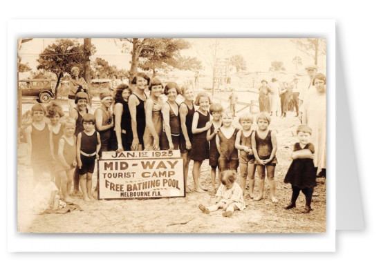Melbourne Florida Mid-Way Tourist Camp Swimming Pool