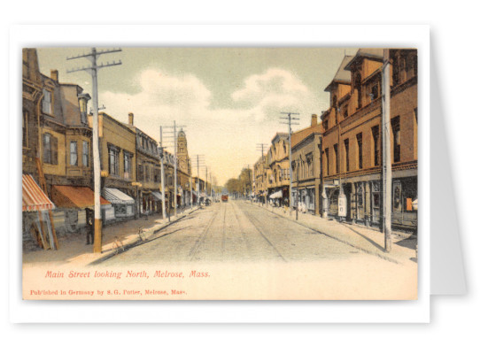 Melrose, massachusetts, Main Street looking north