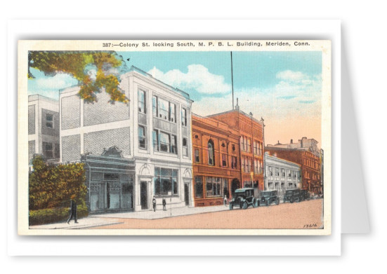 Meriden, Connecticut, Colony Street looking south