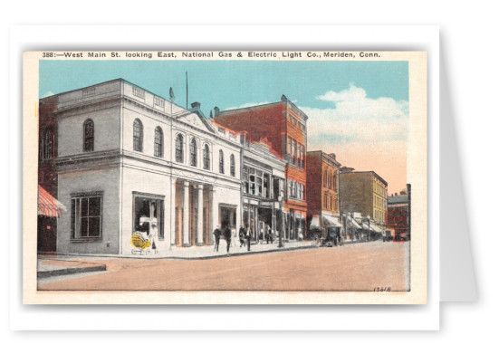 Meriden, Connecticut, West Main Street looking East