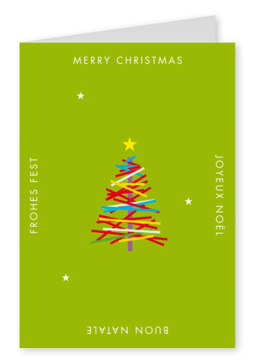 Xmas various languages with Christmas tree 2