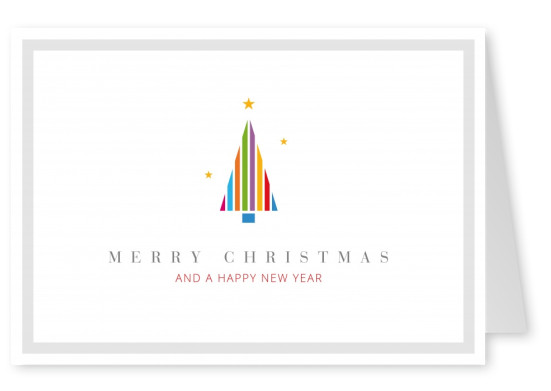 Meridiano de Diseño Feliz Navidad y un Feliz Año Nuevo árbol