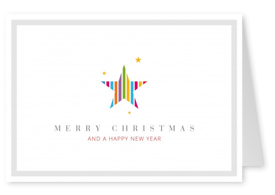 Meridiano de Design Feliz Natal & um Feliz Ano Novo estrelas