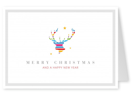 Meridiano de Design Feliz Natal & um Feliz Ano Novo veado