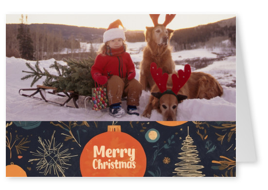 greeting card Merry Christmas