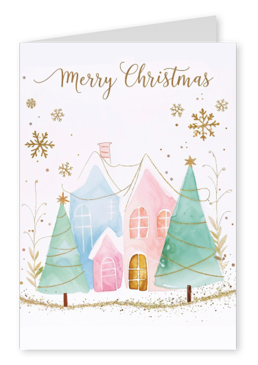 greeting card Merry Christmas