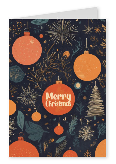 greeting card Merry Christmas