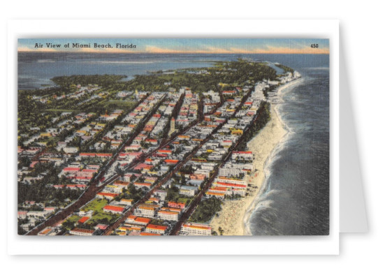 Miami Beach Florida Aerial View
