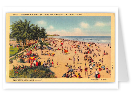 Miami Beach Florida Beach Scene