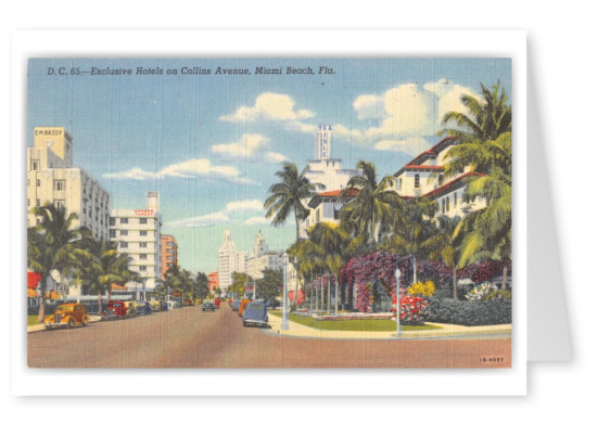 Miami Beach, Florida, Exclusive Hotels on Collins Avenue