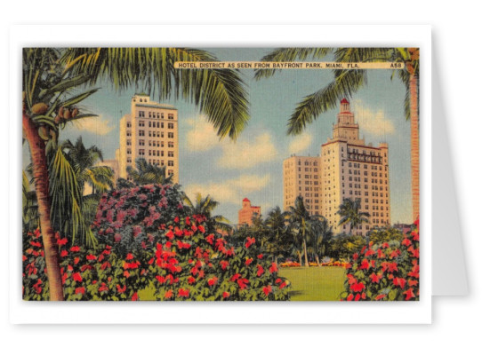 Miami Florida Bayfront Park Hotel District