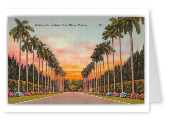 Miami Florida Hialeah Park Entrance