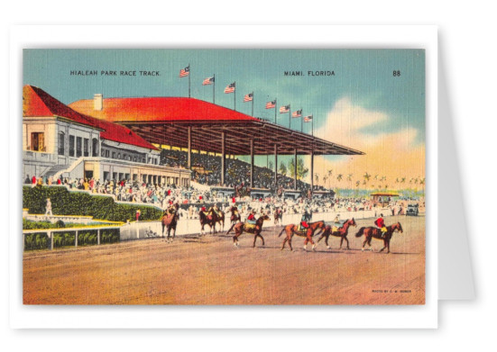 Miami Florida Hialeah Park Race Track Grand Stand