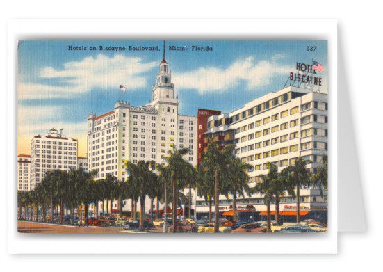 Miami, Florida, Hotels on Biscayne Boulevard