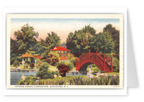 Middletown New York Japanese Garden Clemson Park Vintage