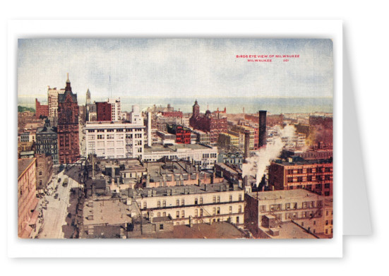 Milwaukee, Wisconsin, birds-eye view