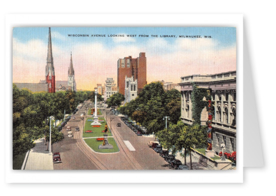 Milwaukee, Wisconsin, Wisconsin Avenue looking west