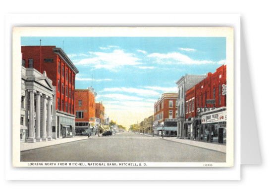 Mitchell, South Dakota, looking north from Mitchell national Bank