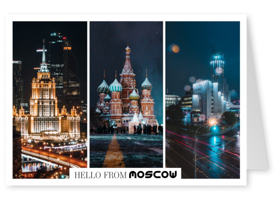 Moscow Trio Vraies Cartes Postales En Ligne