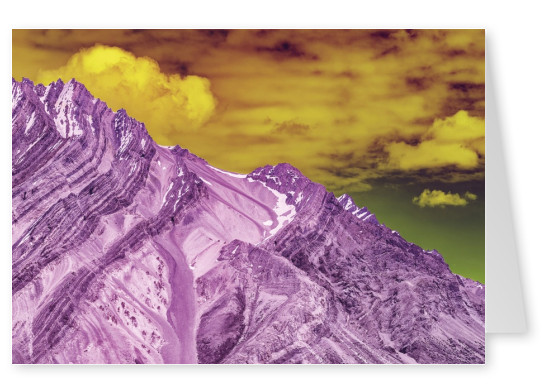 postcard Coloured Mountain