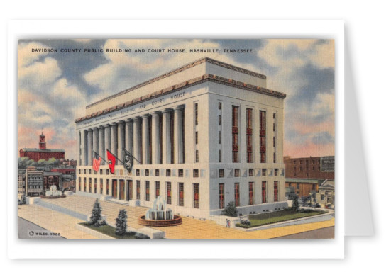 Nashville Tennessee Davidson County Public Building and Court House