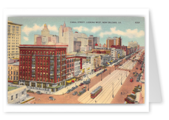 New Orleans, Louisiana, Canal Street looking west