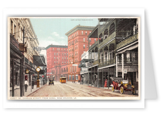 New Orleans, Louisiana, St. Charles Street from Canal