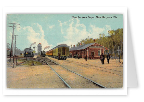 New Smyrna Florida Depot and Trains