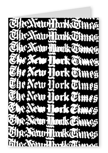 Kubistika New York Times in old english lettering