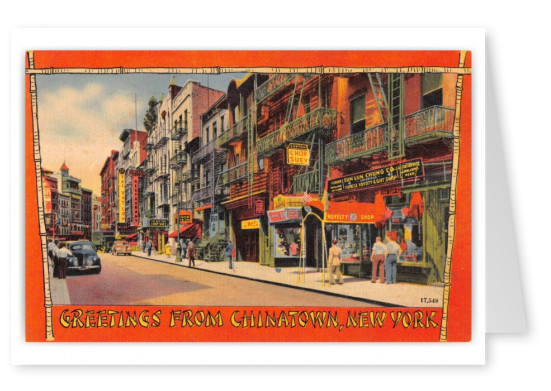 New York City, New York, greetings from Chinatown