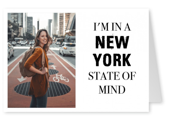 New York quote greeting card