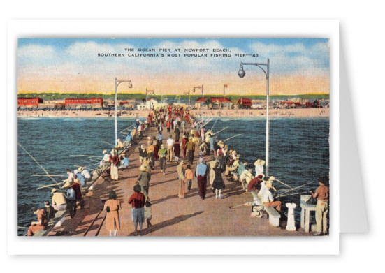 Newport Beach California Ocean Pier Fishing