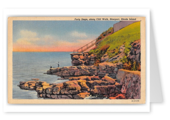 Newport, Rhode Island, Forty Steps along Cliff Walk