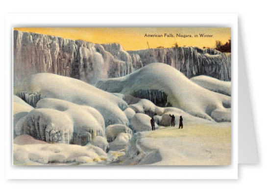 Niagara Falls, New York, American Falls in Winter