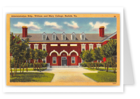 Norfolk, Virginia, Administration Building, William and Mary College